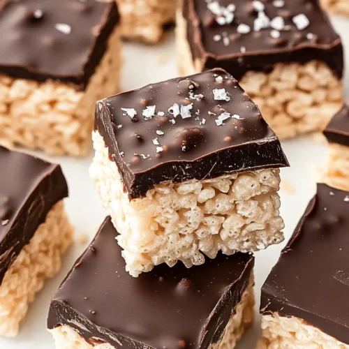 Easy chocolate covered Rice Krispie treats