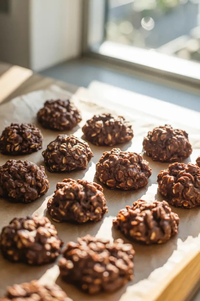 3-Ingredient No-Bake Chocolate Oatmeal Cookies.